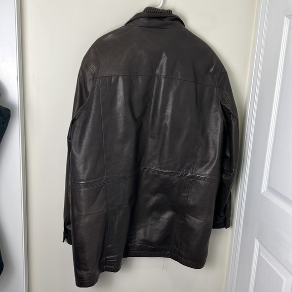 Danier Leather Boyfriend Oversized Biker Outerwear Jacket Size XL - Picture 7 of 13